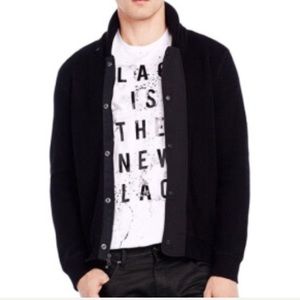 Men's Armani Exchange Black Knit Jacket